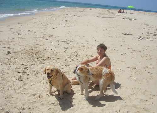 girls on the beach