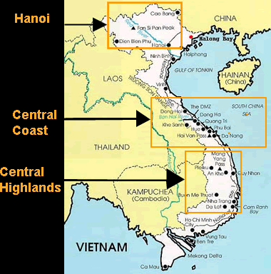 vietnam map