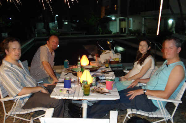 meal by the pool