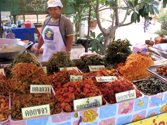 fried flower stall